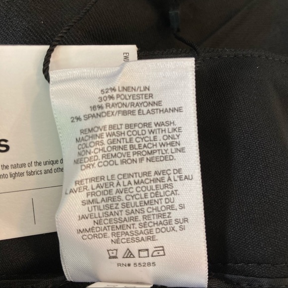 Express Black Linen Shorts NWT - Picture 9 of 14